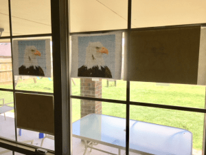 Tracing photo using light from window